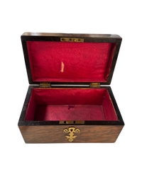 Mahogany Box with Brass Details
