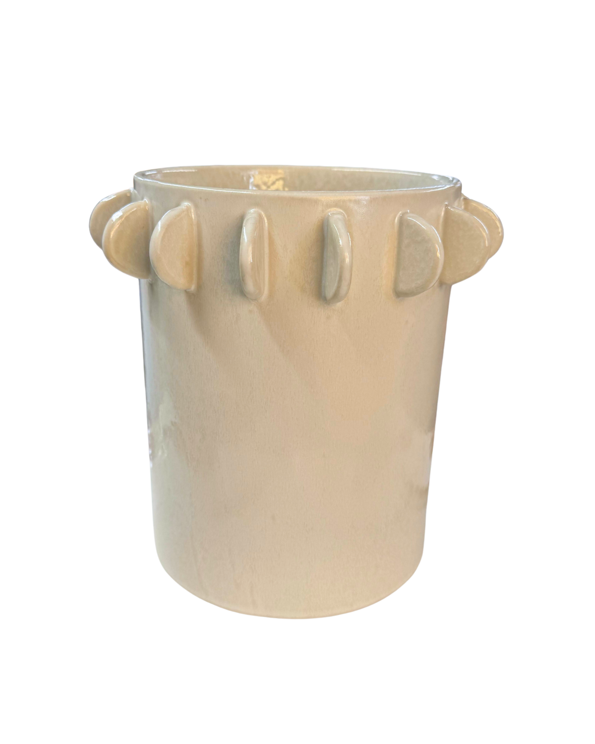 Cream Half Moon Vase