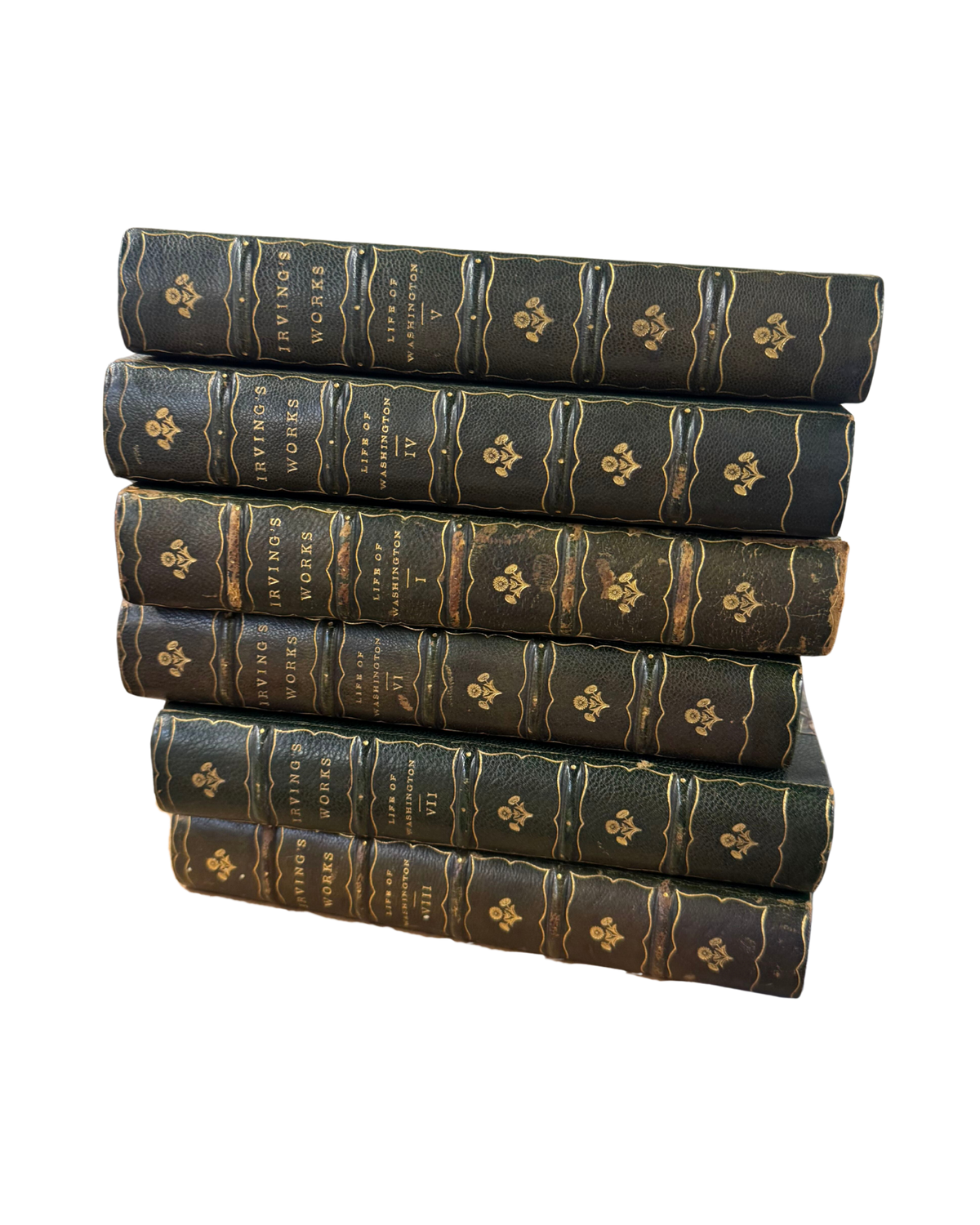 Set of 6 Green Books