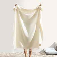 Ecru Juno Cashmere Throw