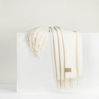 Ecru Juno Cashmere Throw