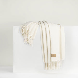 Ecru Juno Cashmere Throw