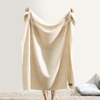 Sand Juno Cashmere Throw