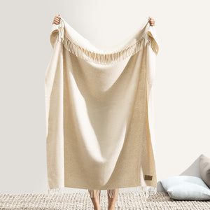 Sand Juno Cashmere Throw