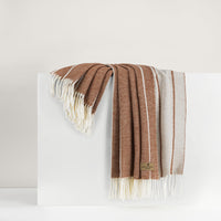 Italian Copper Fiji Stripe Throw