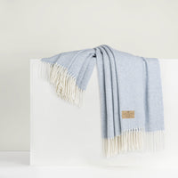 Light Blue Juno Cashmere Throw