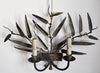 Pair of Vintage 2 Arm Iron Leaf Sconces