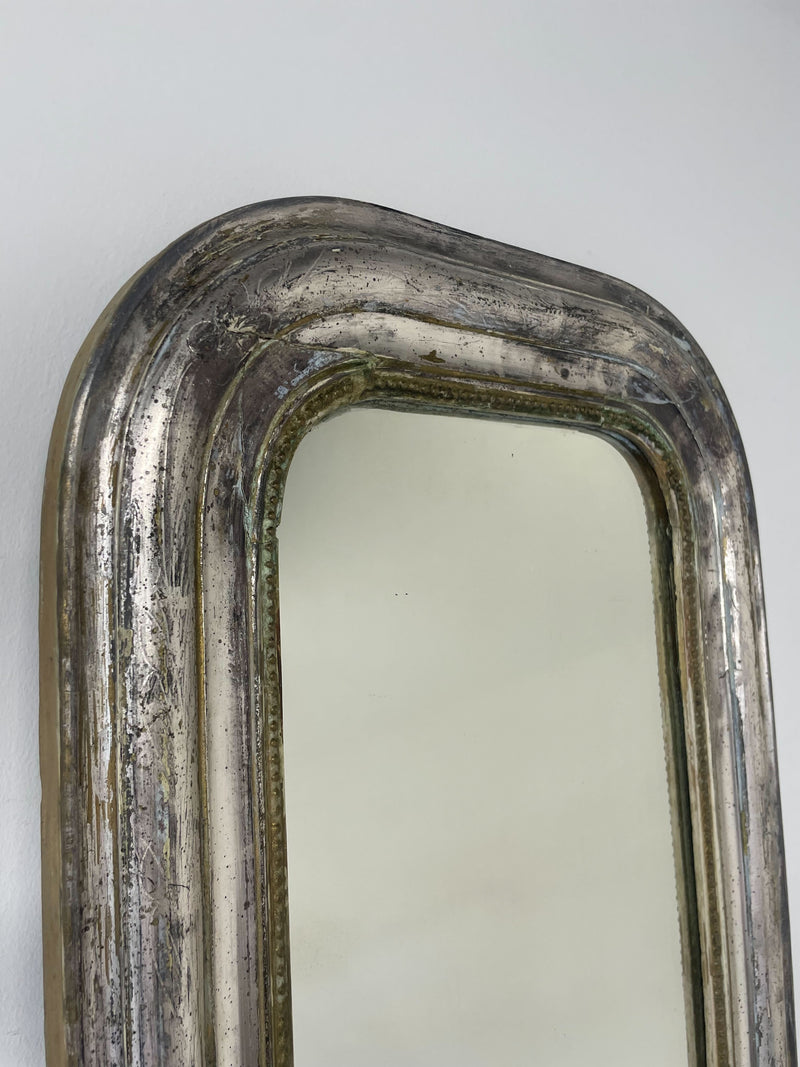 Narrow Silver Louis Philippe Mirror