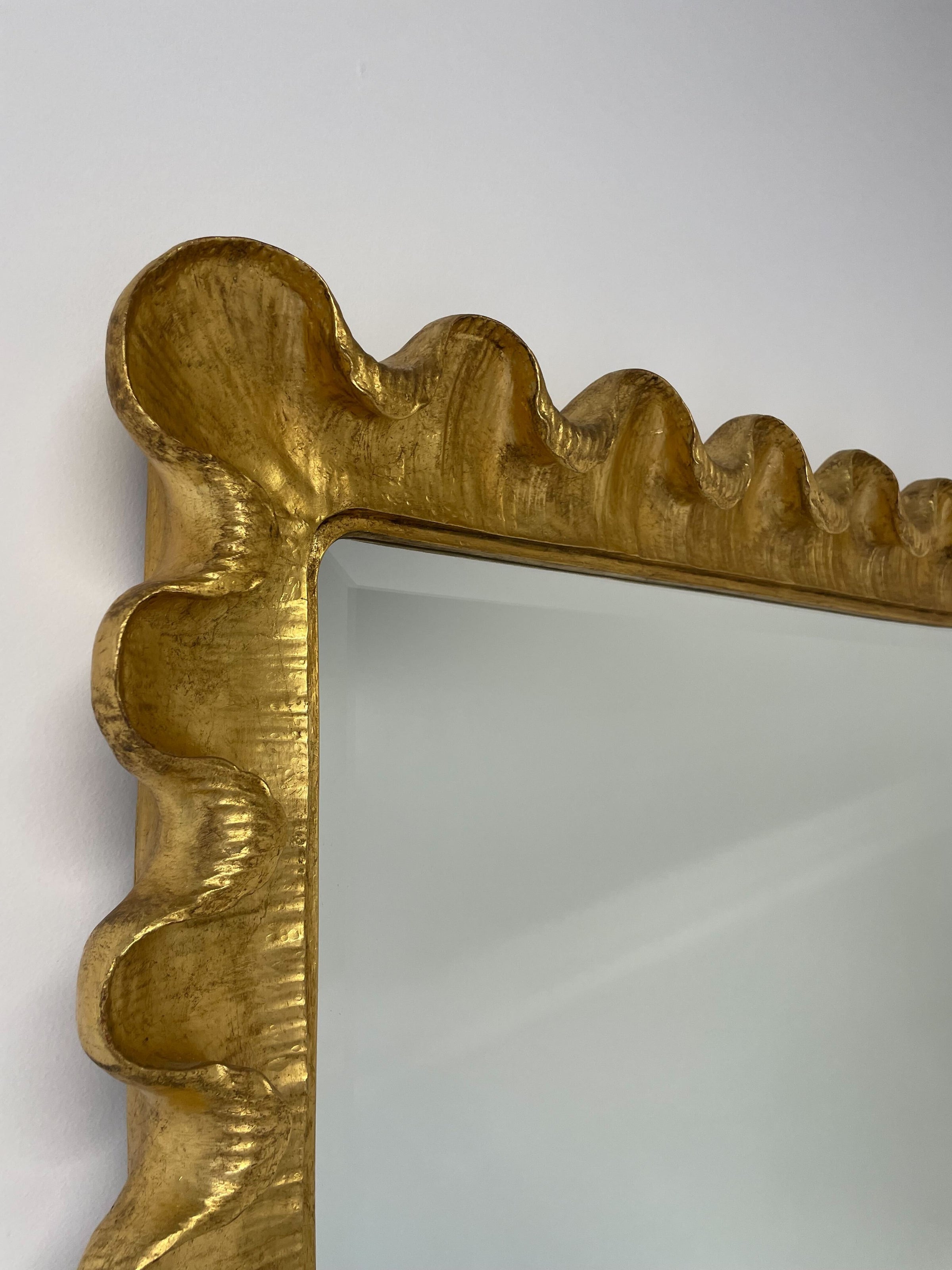 Gold Wave Mirror