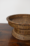 Large Footed Wicker Fruit Tray