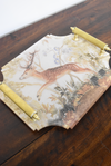 Small Stag Acrylic Tray with Brass Handles